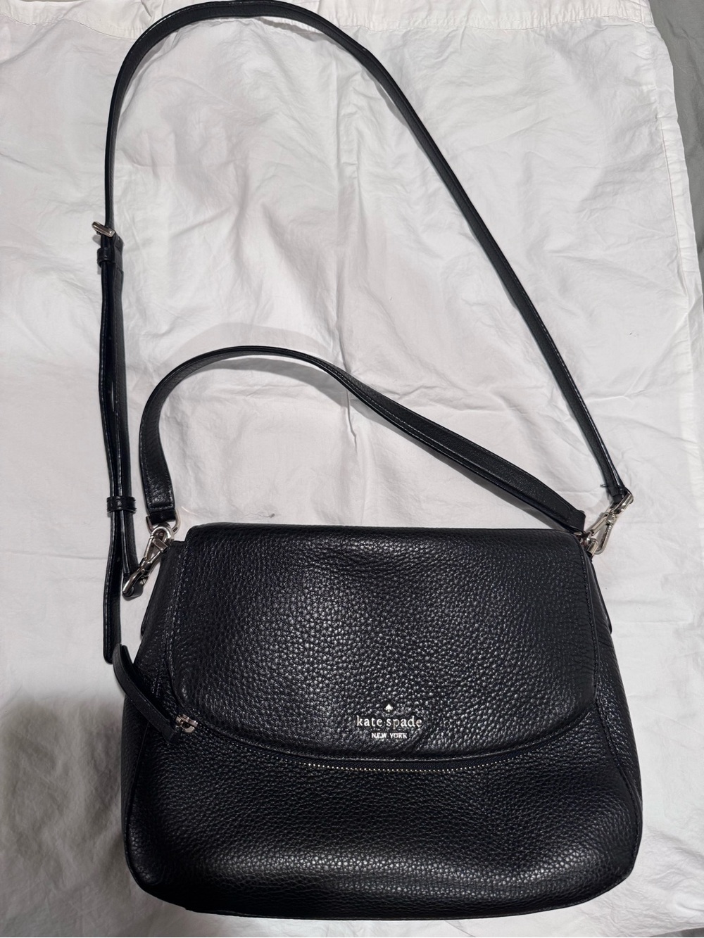 Kate Spade Black Leather Crossbody/Shoulder Bag